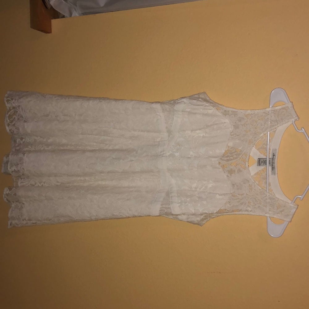 Ivory Lace A-Line Dress